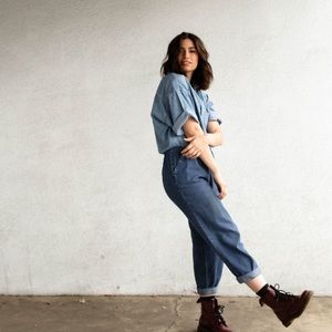 Nasty Gal Denim Jumpsuit (s/m)